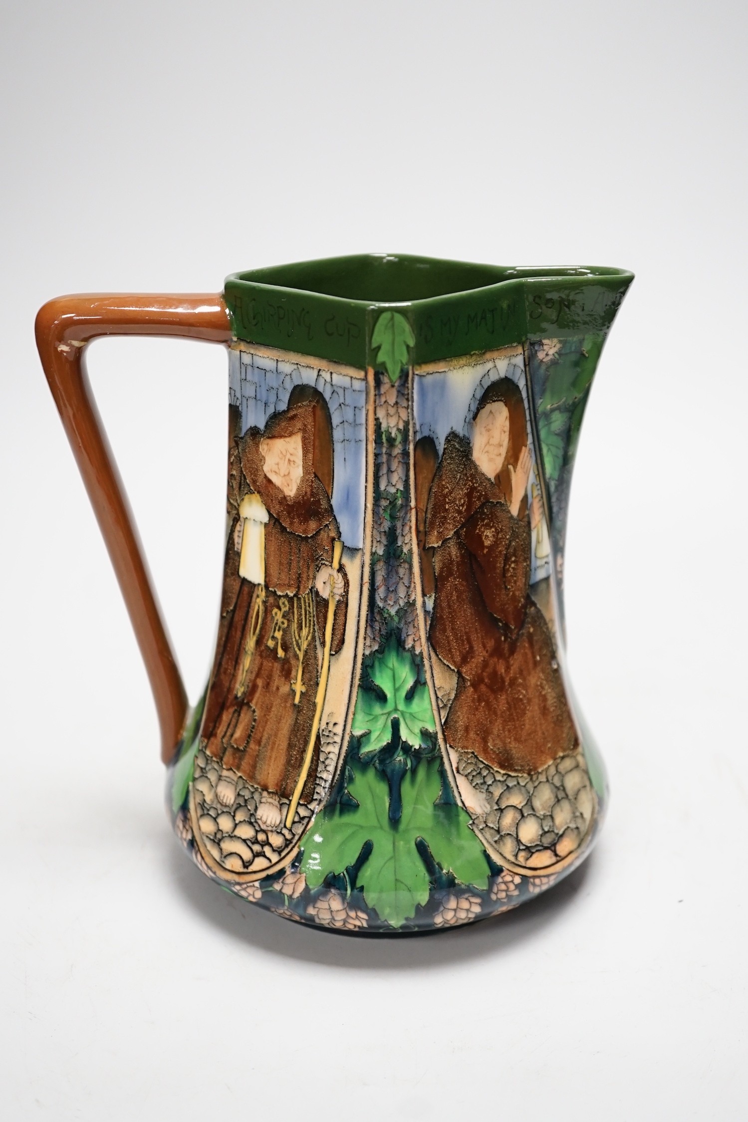 A Shelley Late Foley “Intarsio” jug, numbered 3154. Height 19cm